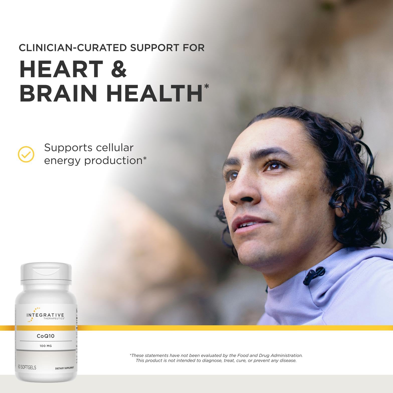 Integrative Therapeutics cápsula blanda en primer plano para fácil ingestión