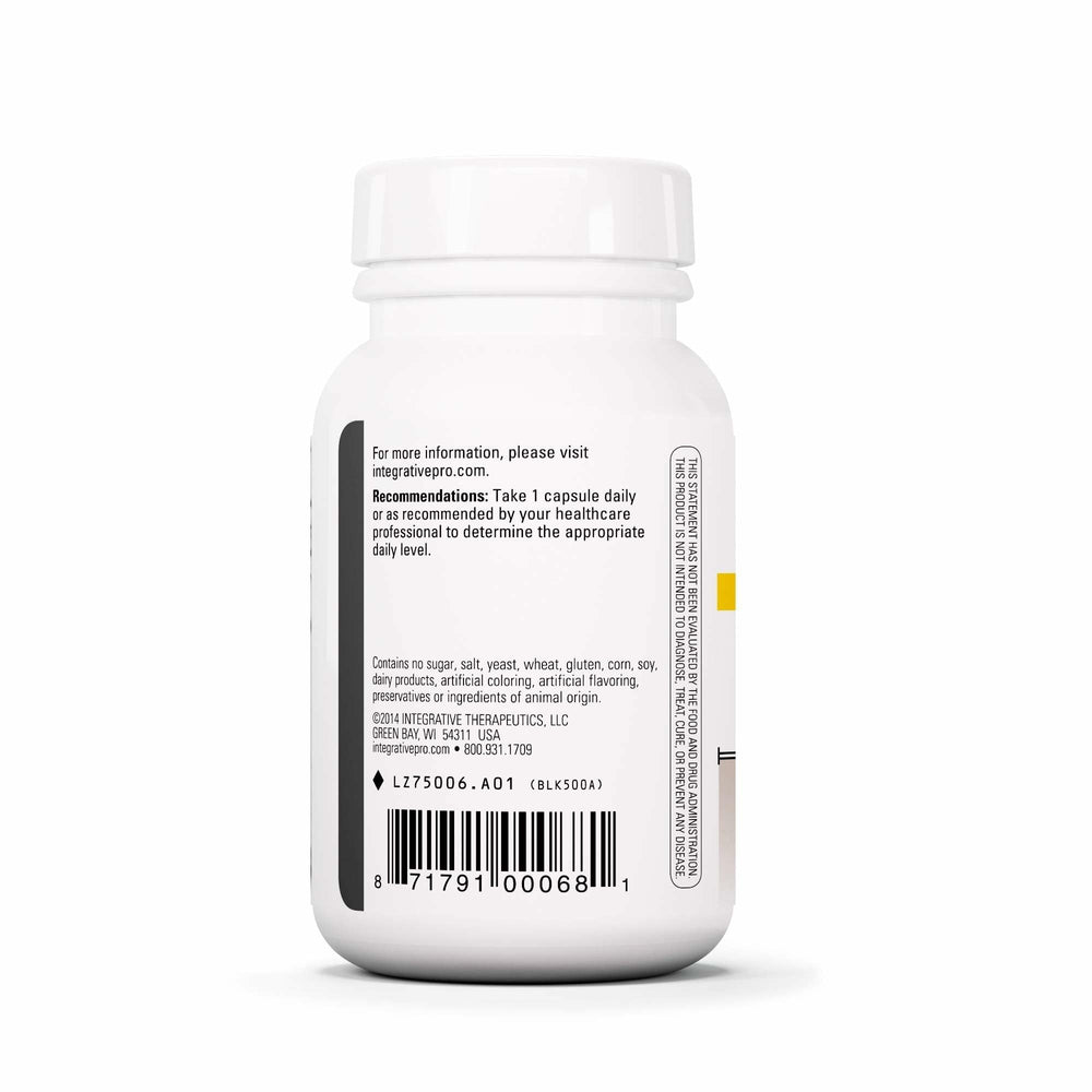 Integrative Therapeutics primer plano del polvo y textura para confianza