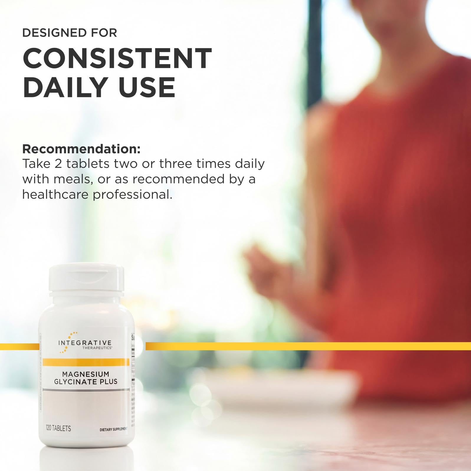 Integrative Therapeutics estilo de vida con desayuno saludable que complementa el suplemento