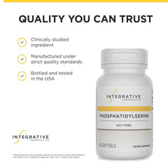 Integrative Therapeutics etiqueta con lista de ingredientes y atributos limpios