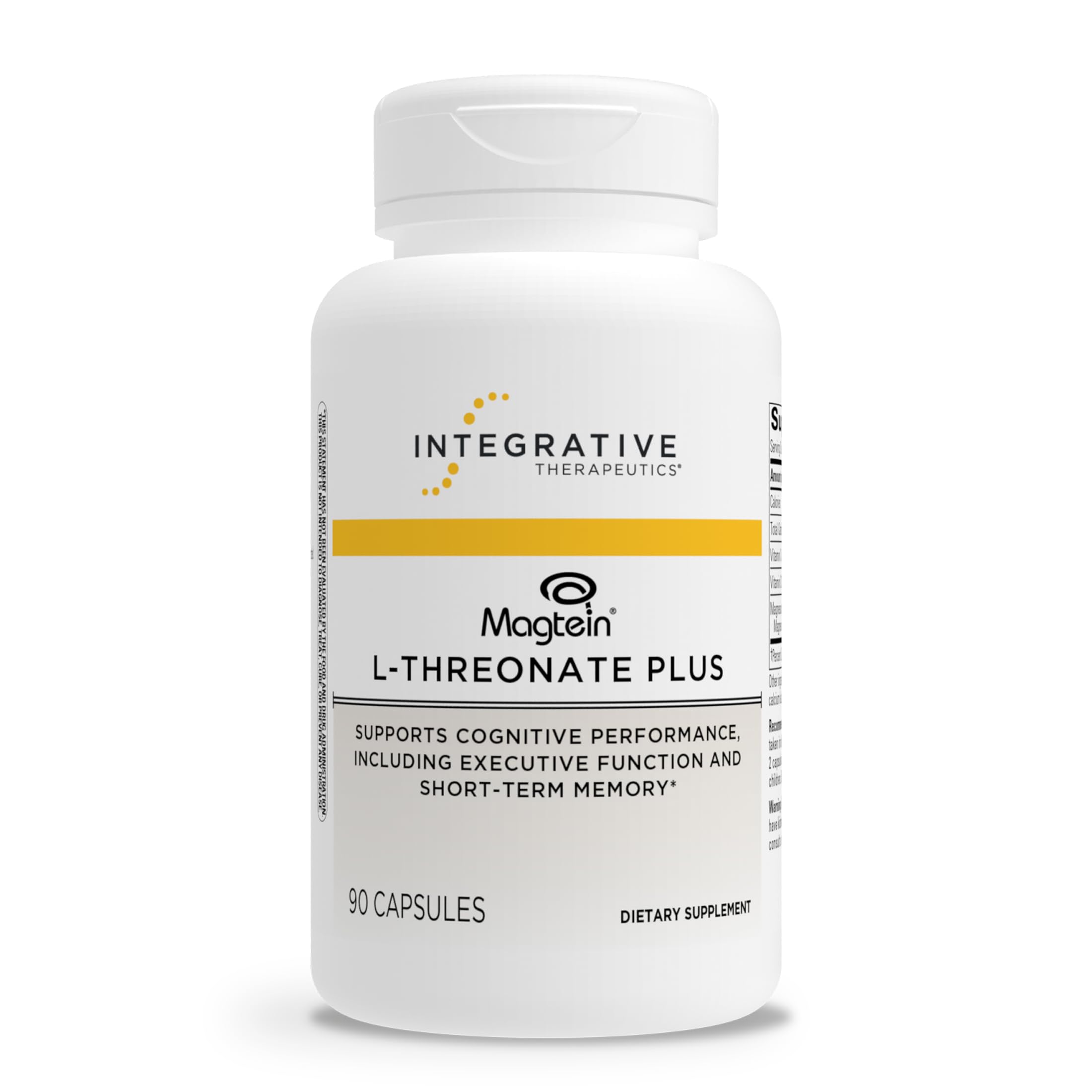 Integrative Therapeutics frasco delantero mostrando etiqueta y beneficios