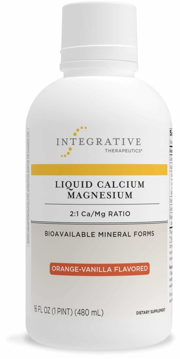 Integrative Therapeutics frasco delante mostrando etiqueta y tamaño claro
