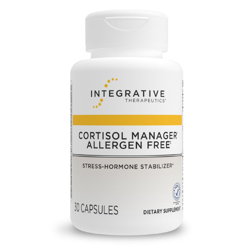Integrative Therapeutics frente del envase mostrando beneficios para estrés