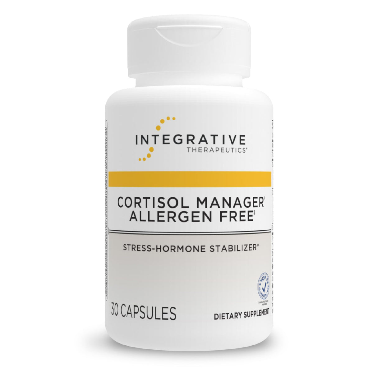Integrative Therapeutics frente del envase mostrando beneficios para estrés