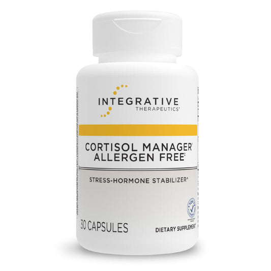 Integrative Therapeutics frente del envase mostrando beneficios para estrés