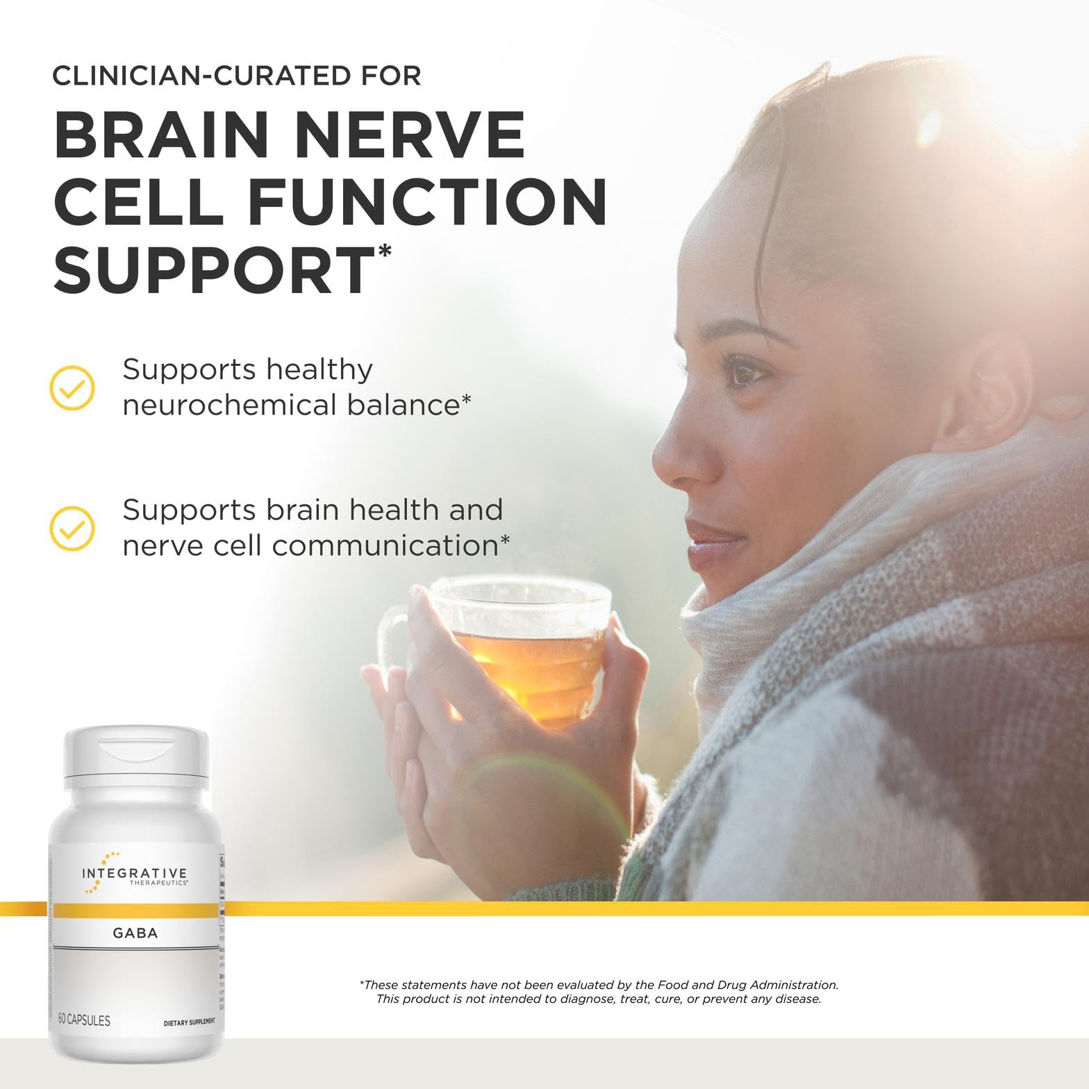 Integrative Therapeutics etiqueta lateral destacando ingredientes y pureza