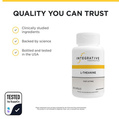 Integrative Therapeutics envase abierto con cápsulas visibles demostrando cantidad