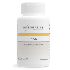 Integrative Therapeutics NAC envase frontal mostrando diseño y beneficio antioxidante