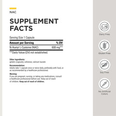 Integrative Therapeutics NAC cápsula en mano destacando textura y fácil ingestión