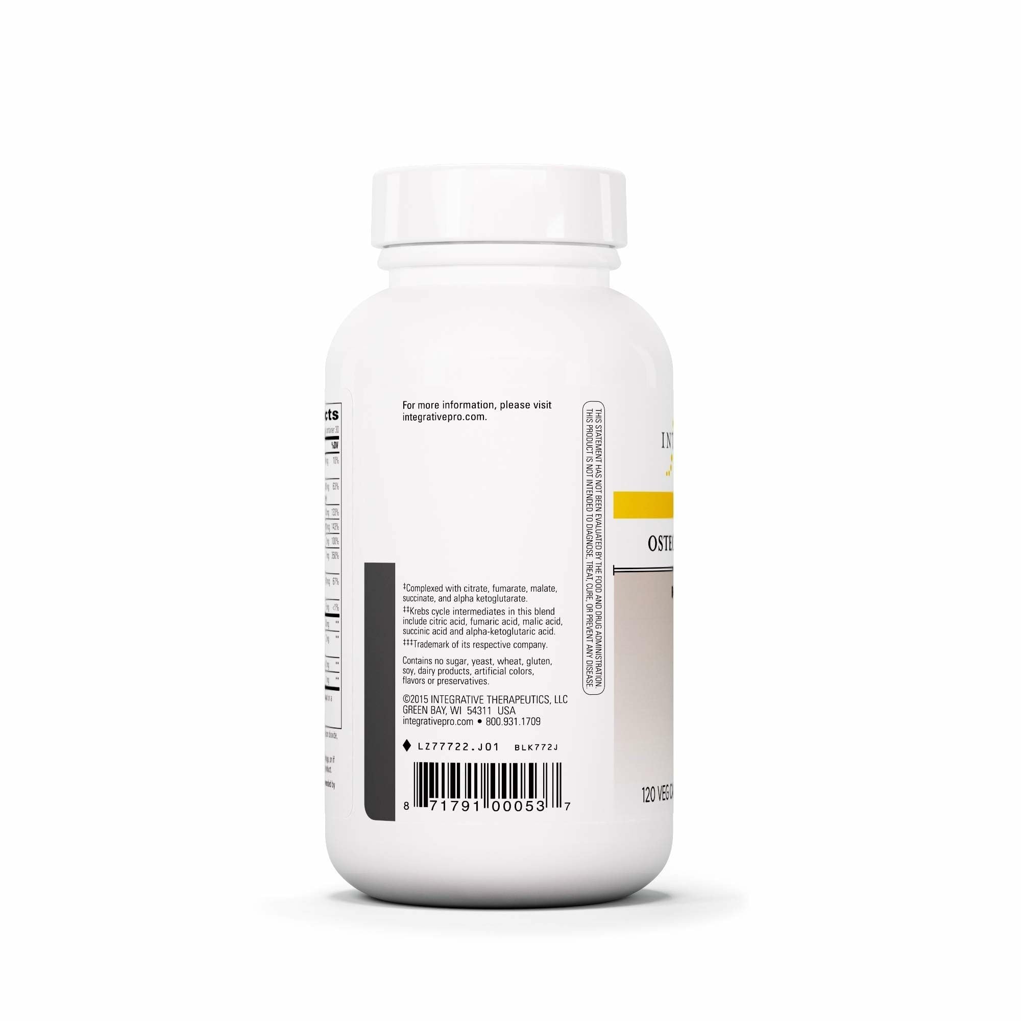Integrative Therapeutics OsteoPrime Forte primer plano de cápsula para ver textura y calidad del recubrimiento
