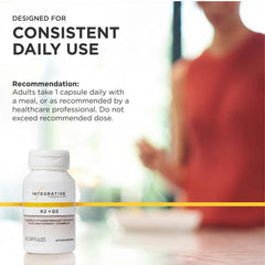 Integrative Therapeutics envase colocado en mesa de cocina sugiriendo uso diario