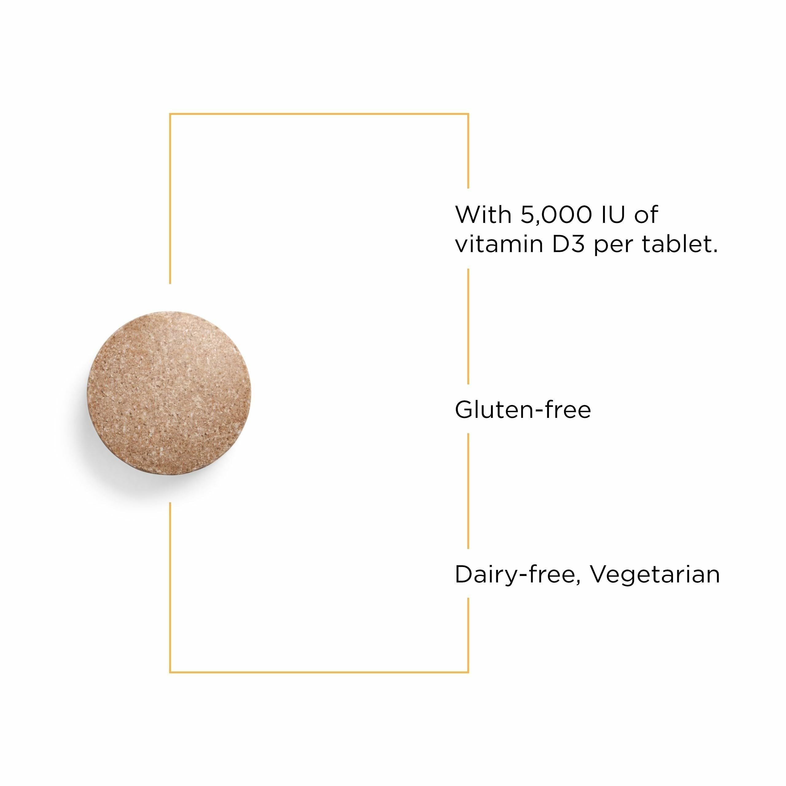 Integrative Therapeutics textura de tableta masticable, sabor chocolate apetecible