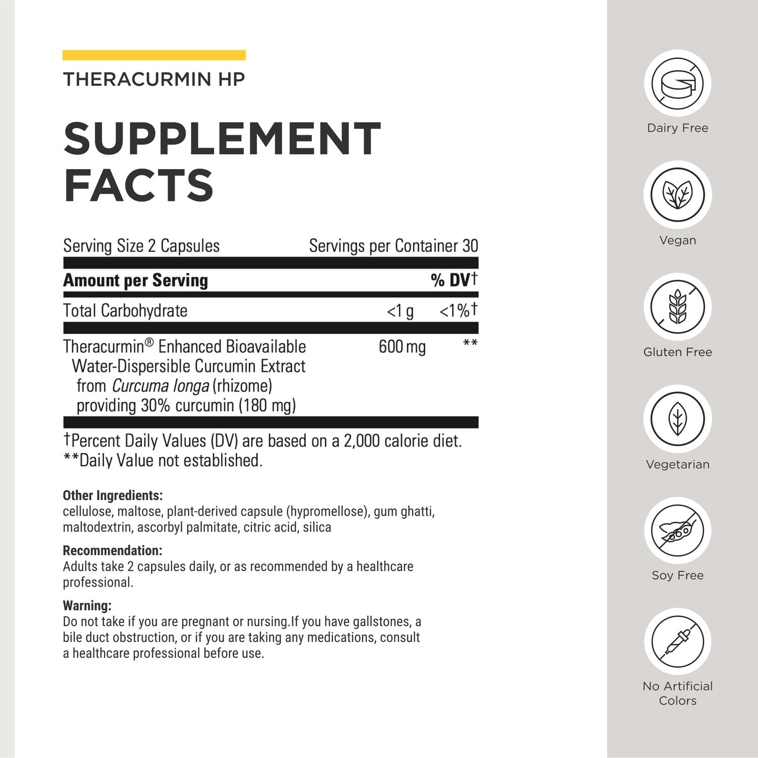 Integrative Therapeutics detalle de polvo de cúrcuma, muestra composición natural