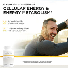Integrative Therapeutics Tri-Magnesium cápsulas detalle para fácil ingestión y dosificación