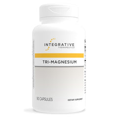 Integrative Therapeutics Tri-Magnesium envase frontal mostrando la marca y beneficios