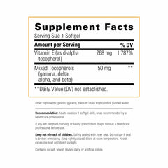 Close-up de softgel Integrative Therapeutics Vitamin E mostrando textura y pureza