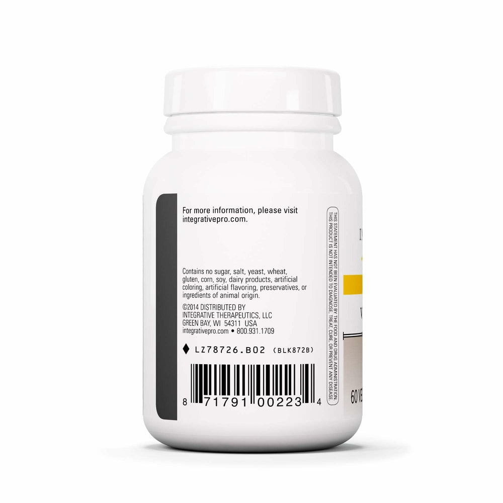 Integrative Therapeutics etiqueta con ingredientes estandarizados y transparencia de calidad