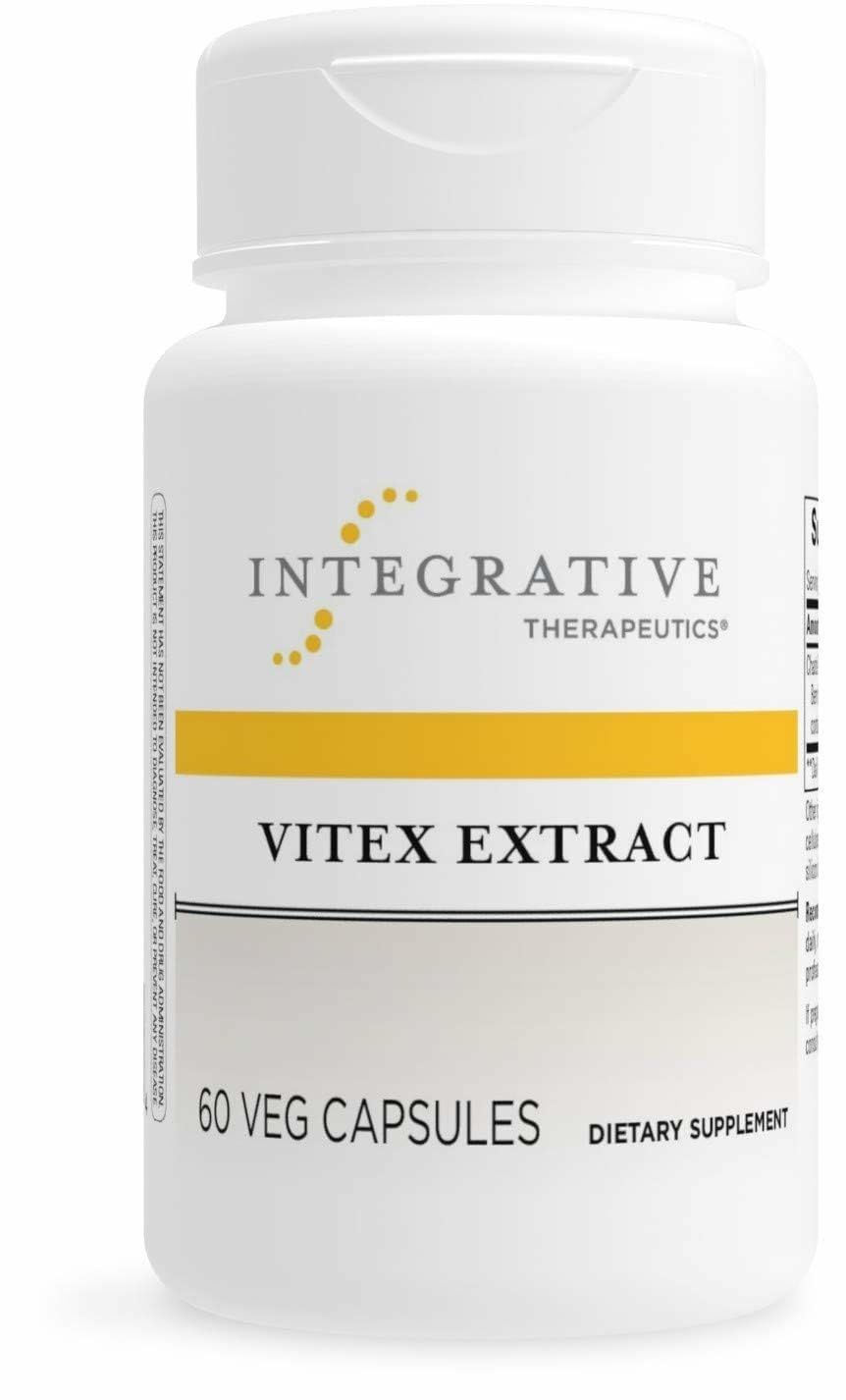 Integrative Therapeutics frasco frontal mostrando la etiqueta y beneficio de apoyo menstrual