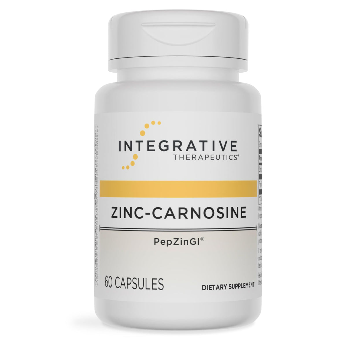 Integrative Therapeutics frasco frontal mostrando producto y beneficio digestivo
