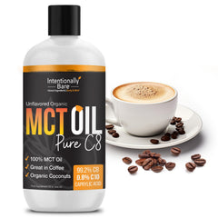 Intentionally Bare cucharada con aceite MCT C8 para dosificación precisa