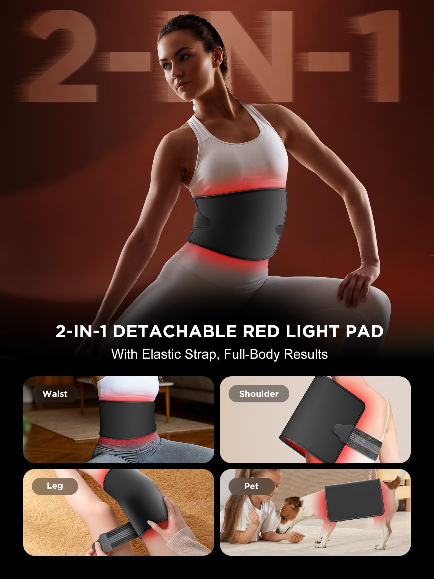 INTEO detalle de los LEDs 660nm y 850nm con beneficio de doble longitud de onda