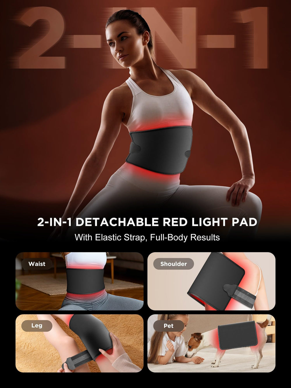 INTEO detalle de los LEDs 660nm y 850nm con beneficio de doble longitud de onda