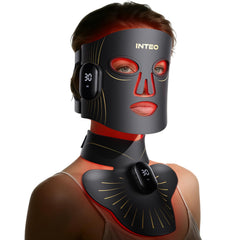 INTEO mascarilla frontal mostrando cobertura completa y diseño ergonómico