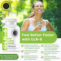 Intestinal Fortitude etiqueta de ingredientes resaltando L‑glutamina y NAG — información clara