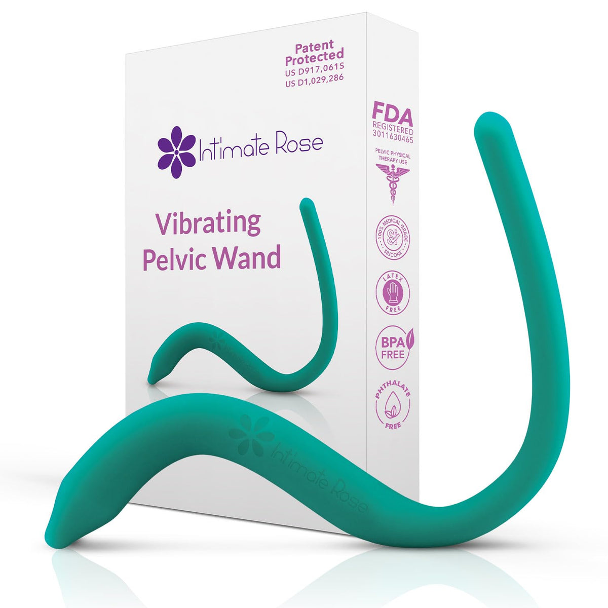 Intimate Rose empaque frontal mostrando producto y marca, transmite confianza