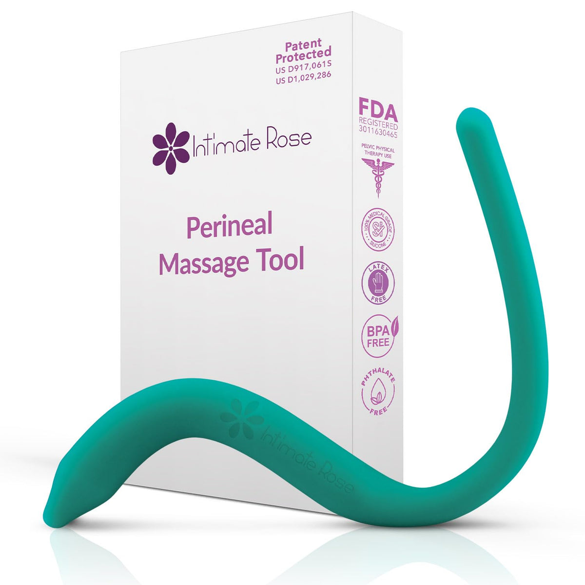 Intimate Rose frontal del producto y empaque muestra seguridad