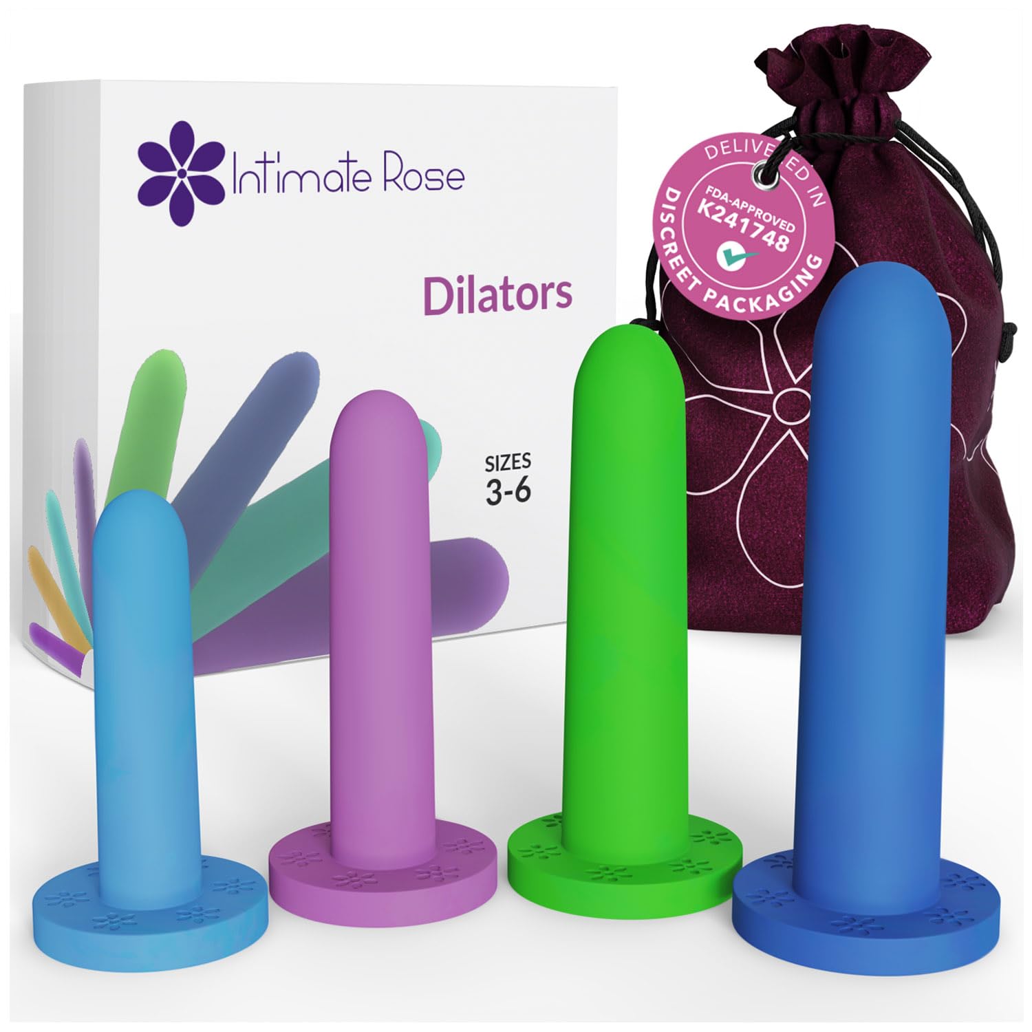 Intimate Rose empaque frontal mostrando el kit y confianza de uso