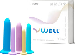 IntiMD VWELL frente del paquete mostrando kit y diseño, conveniencia discreta