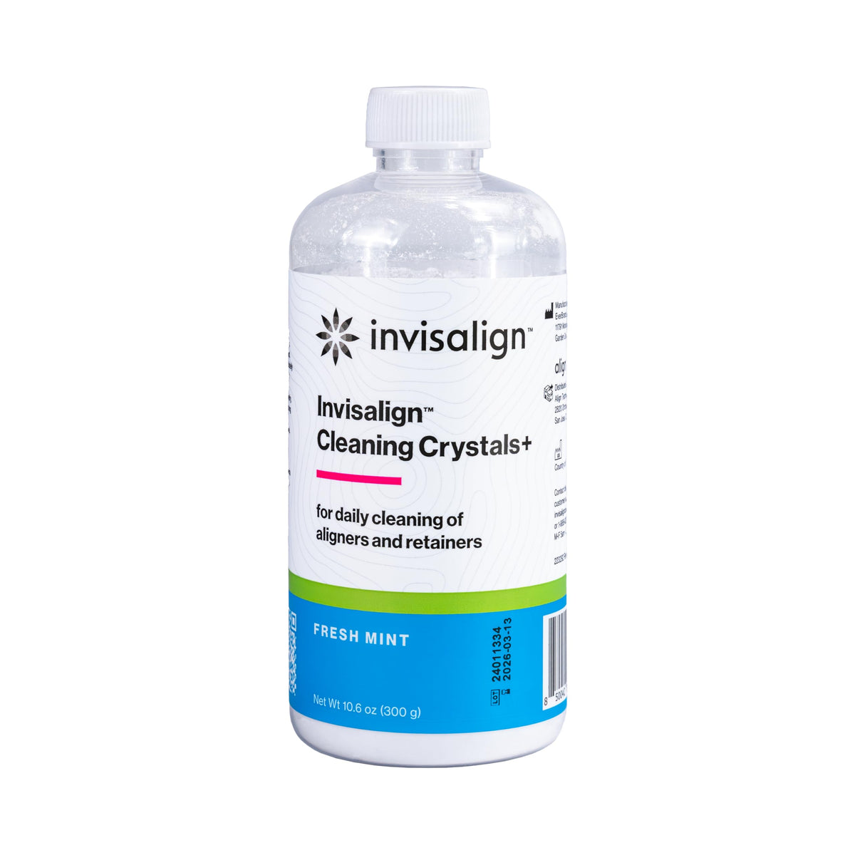INVISALIGN limpiador en caja frontal mostrando presentación y beneficio de higiene