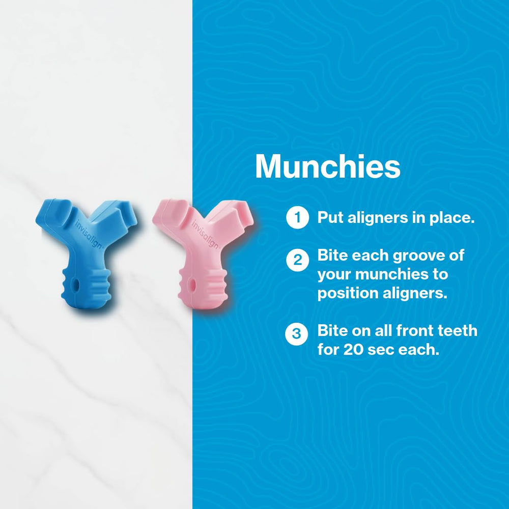 INVISALIGN Munchies en boca mostrando ajuste y mejor sellado