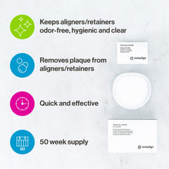 INVISALIGN aplicación en casa mostrando facilidad y resultados limpios