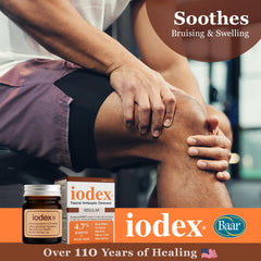 IODEX textura de la pomada en primer plano para aplicación fácil