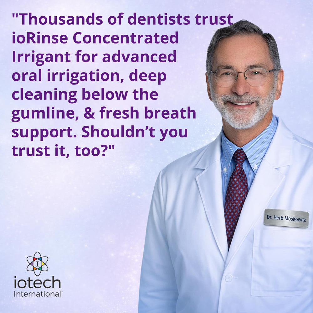Iotech ioRinse en consultorio dental, opción profesional para irrigación segura