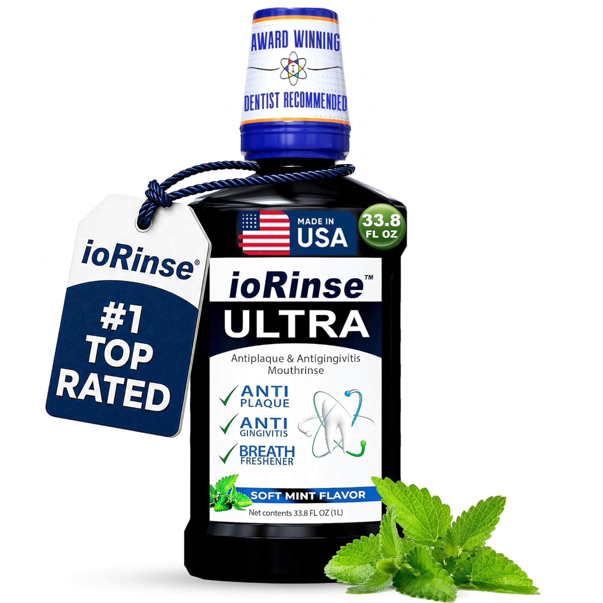 Iotech ioRinse Ultra frente del envase mostrando 1 L y marca, limpieza profesional