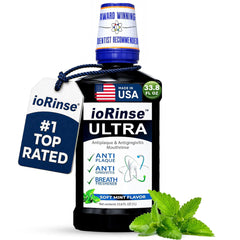 Iotech ioRinse Ultra frente del envase mostrando 1 L y marca, limpieza profesional