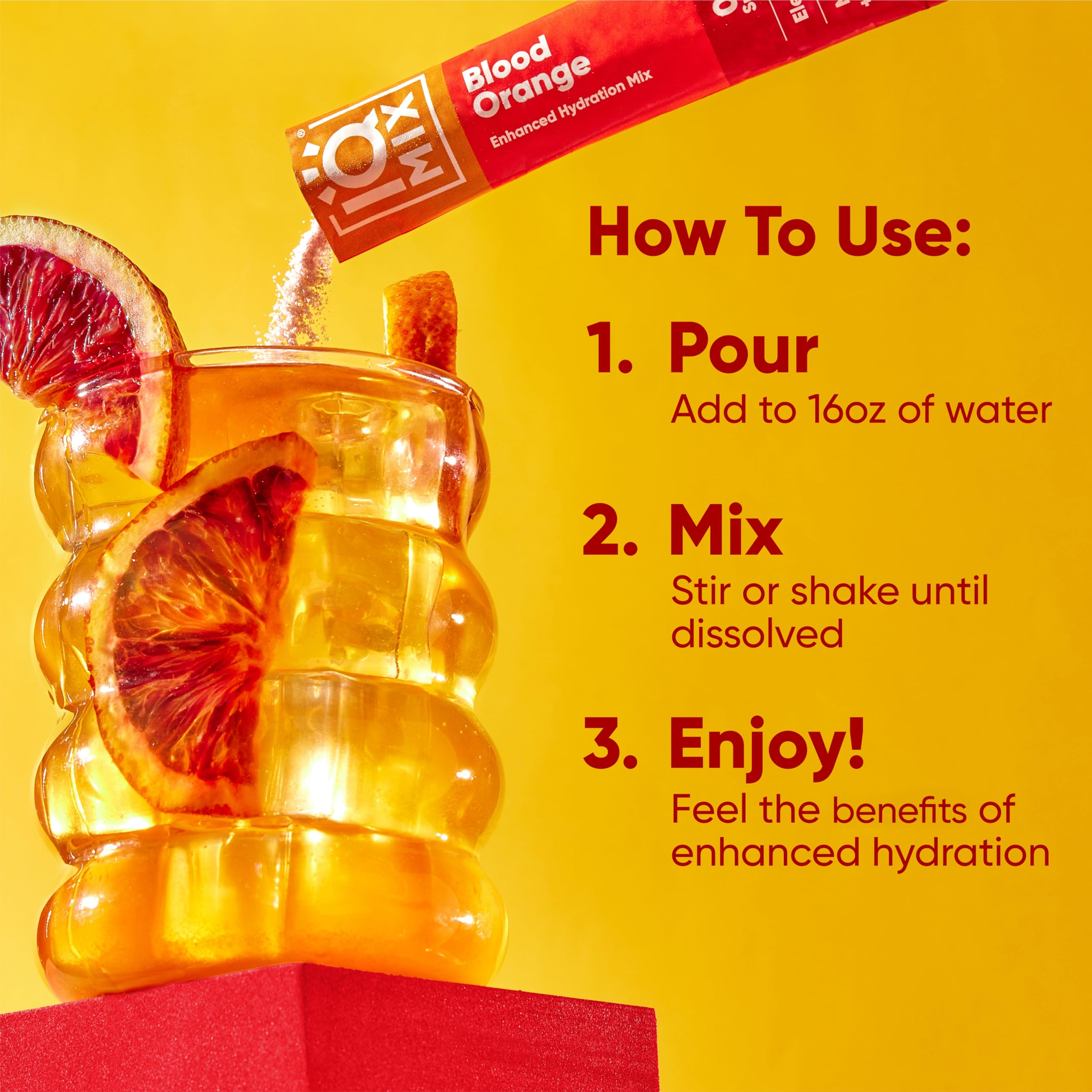 IQBAR detalle de la etiqueta IQMIX con ingredientes y beneficios visibles