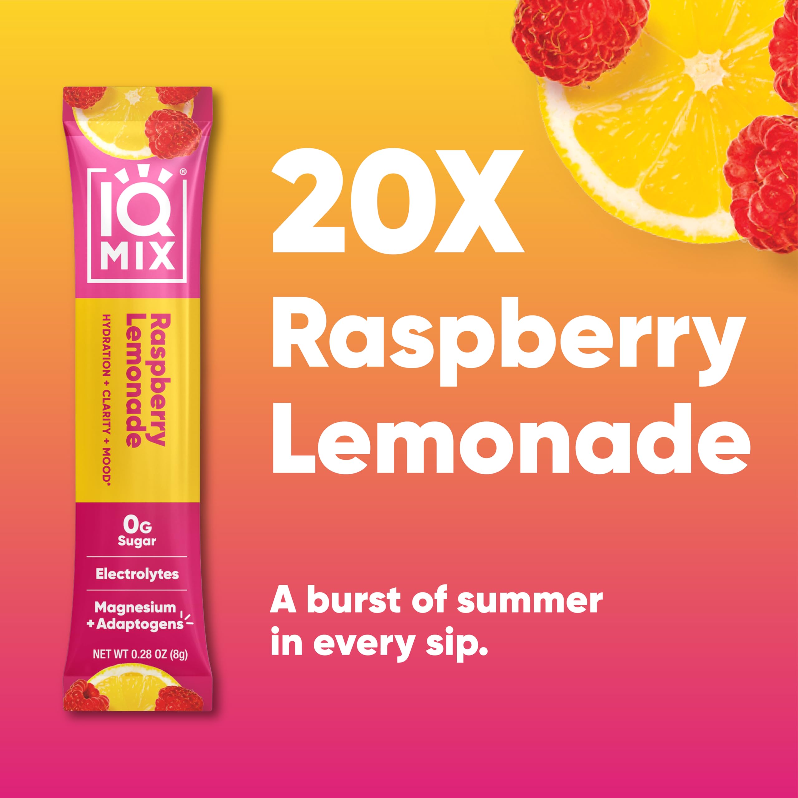 IQBAR etiqueta de IQMIX abierta mostrando ingredientes clave para el foco