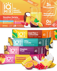 IQBAR empaque frontal del pack Vacation muestra variedad y portabilidad