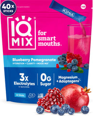 IQBAR sobres IQMIX frontal del empaque muestra cantidad y sabor