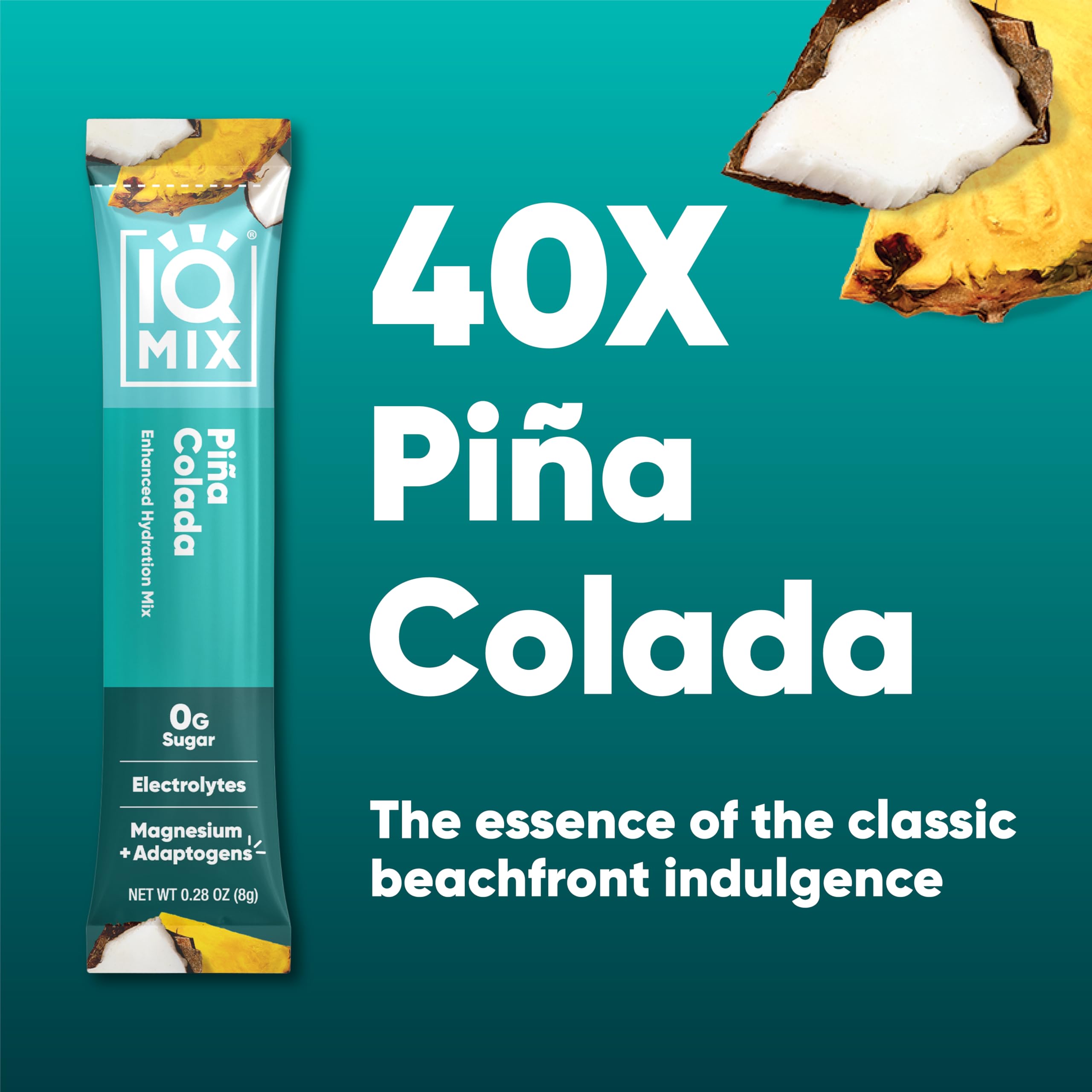 IQBAR IQMIX etiqueta de ingredientes destacando Lion’s Mane y Magtein