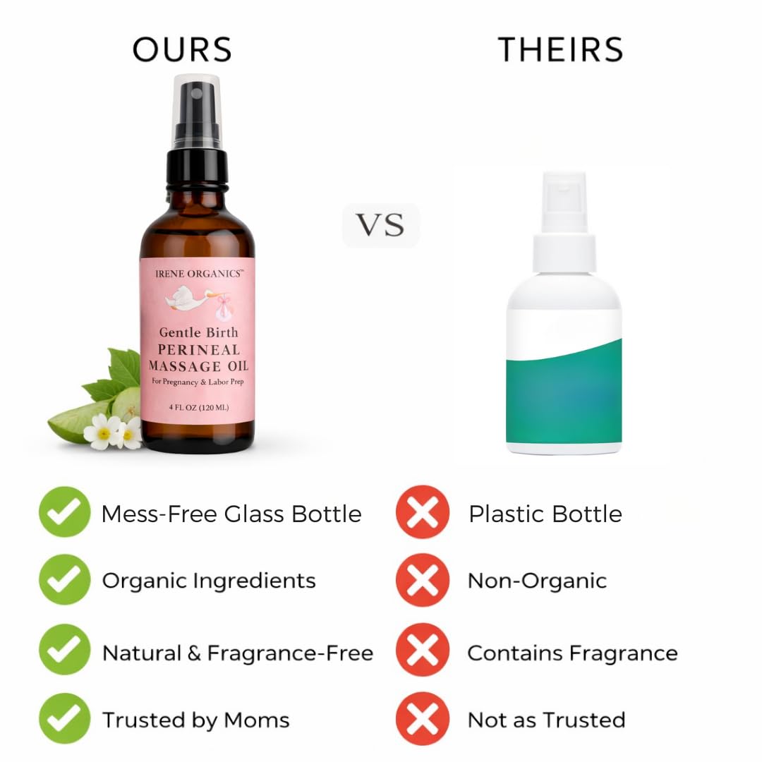 Irene Organics etiqueta con ingredientes orgánicos para tranquilidad y transparencia