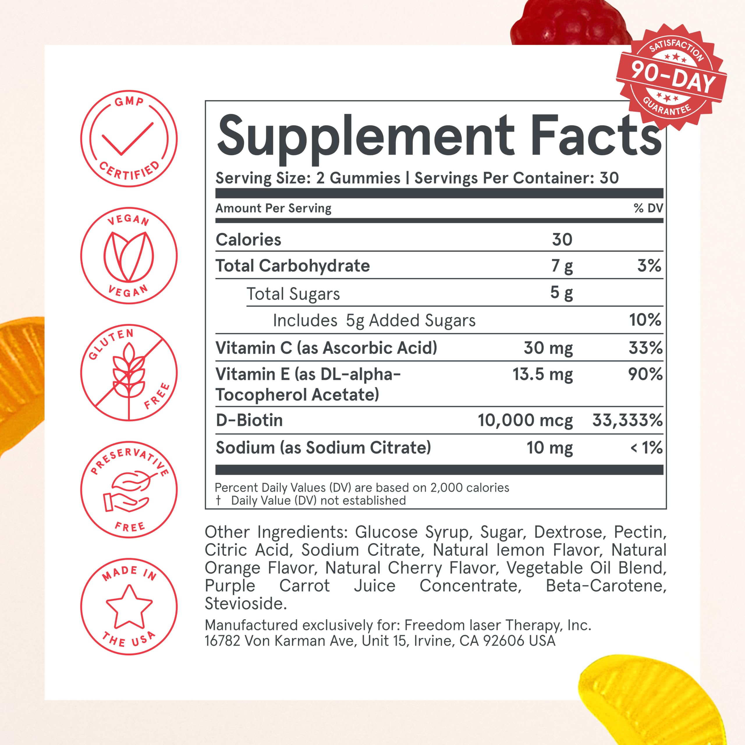 iRestore etiqueta nutricional legible para verificar dosis y transparencia de ingredientes