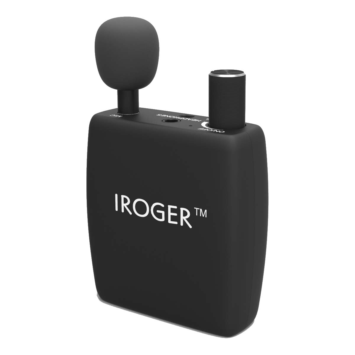 iRoger primer plano del mando de volumen para control sencillo