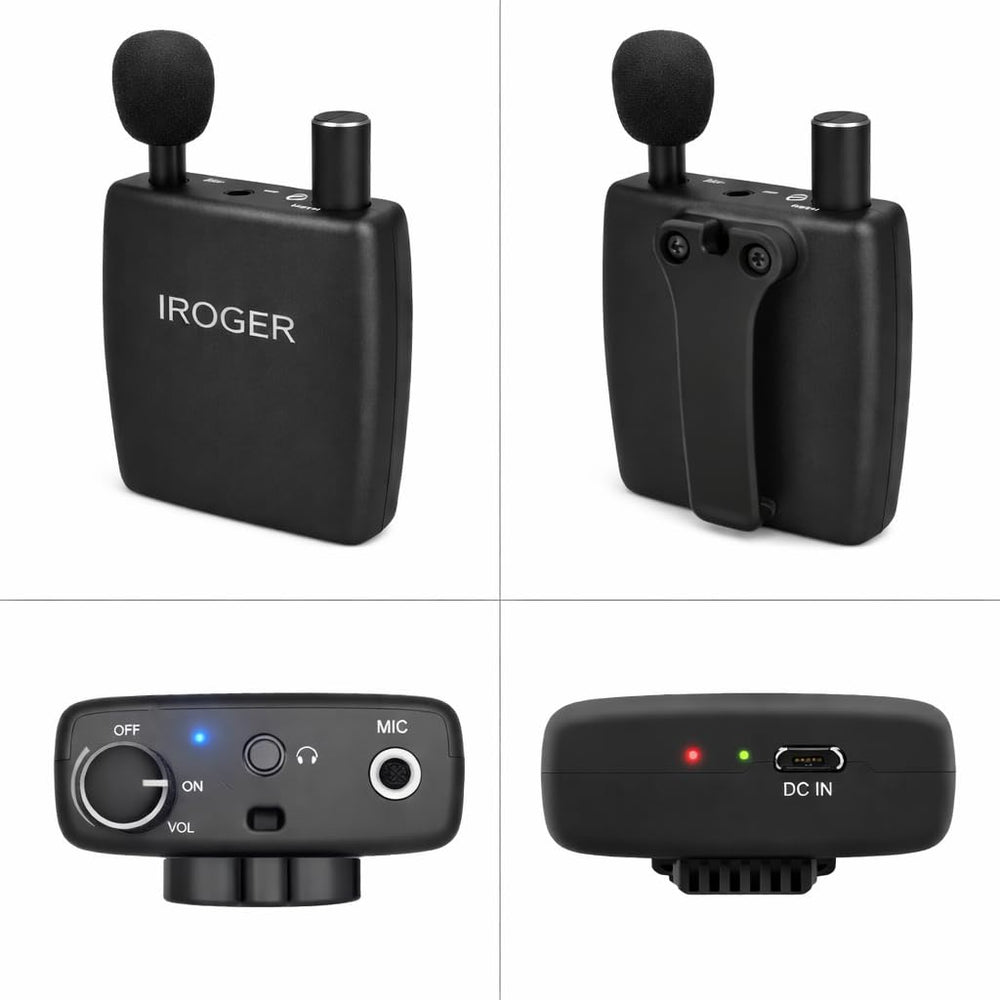 IROGER detalle del mando giratorio fácil de usar con control claro de volumen