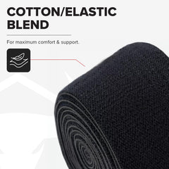 Cierre de velcro reforzado Iron Bull Strength asegurando compresión constante durante series
