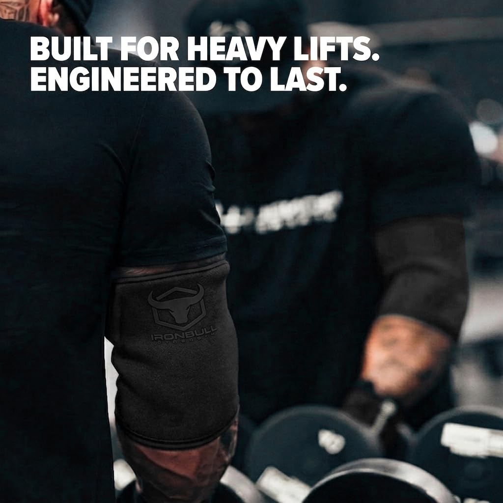 Iron Bull Strength comparación de tallas mostrando referencia de escala y ajuste